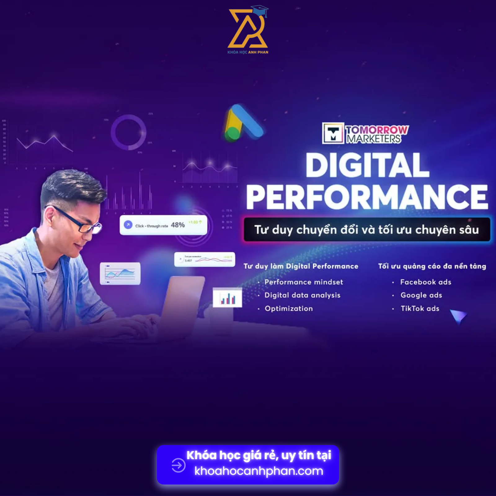 Share Khóa học Digital Performance của Tomorrow Marketers hướng dẫn Tư duy chuyển đổi khách hàng và tối ưu chuyên sâu