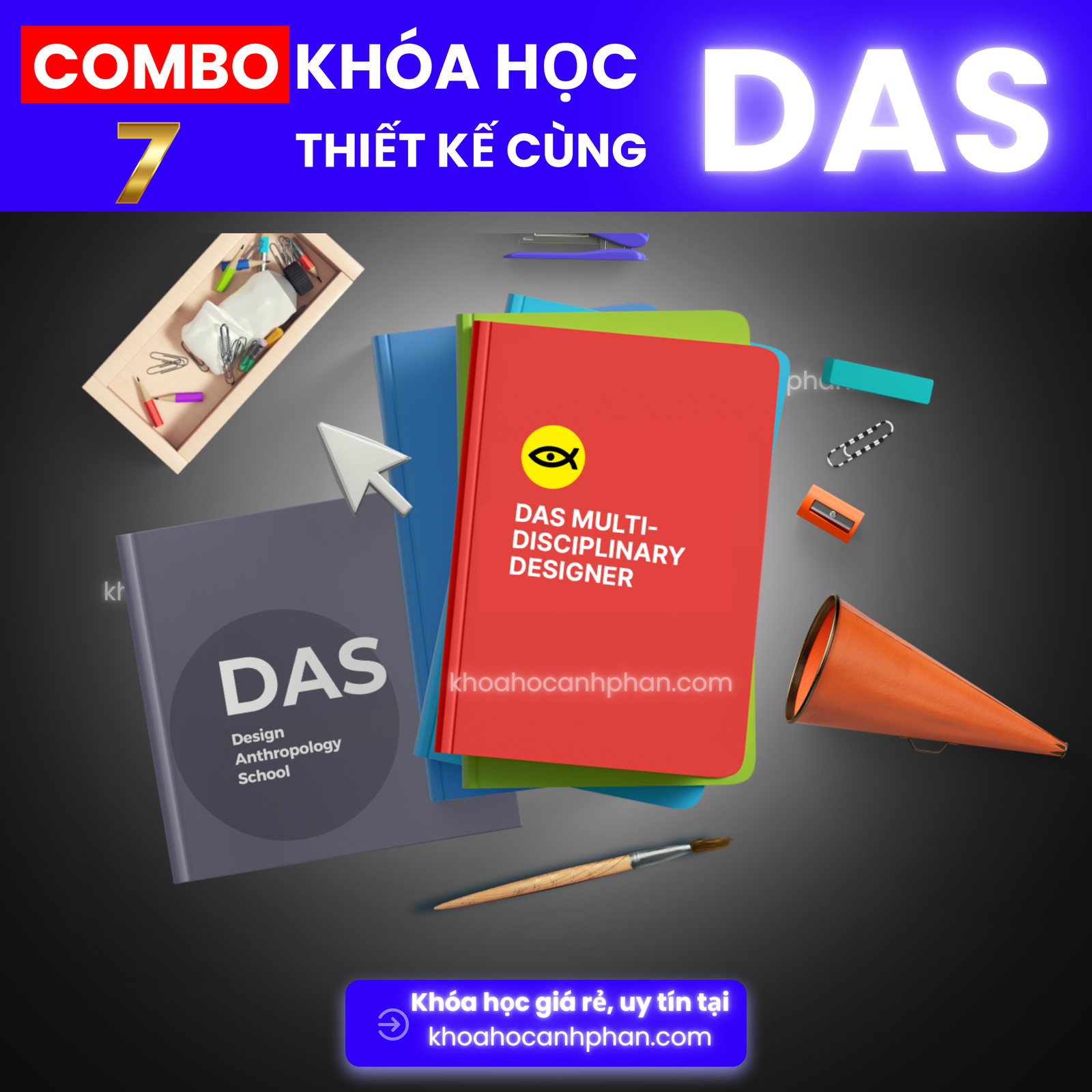 Share Full Combo 7 Khóa Học Thiết Kế cùng DAS Design