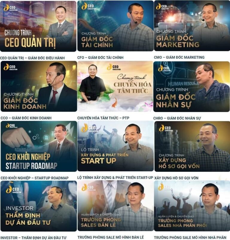 Bộ 12 khóa học CEO Ngô Minh Tuấn Full Combo 12 Khóa Học Thầy Ngô Minh Tuấn