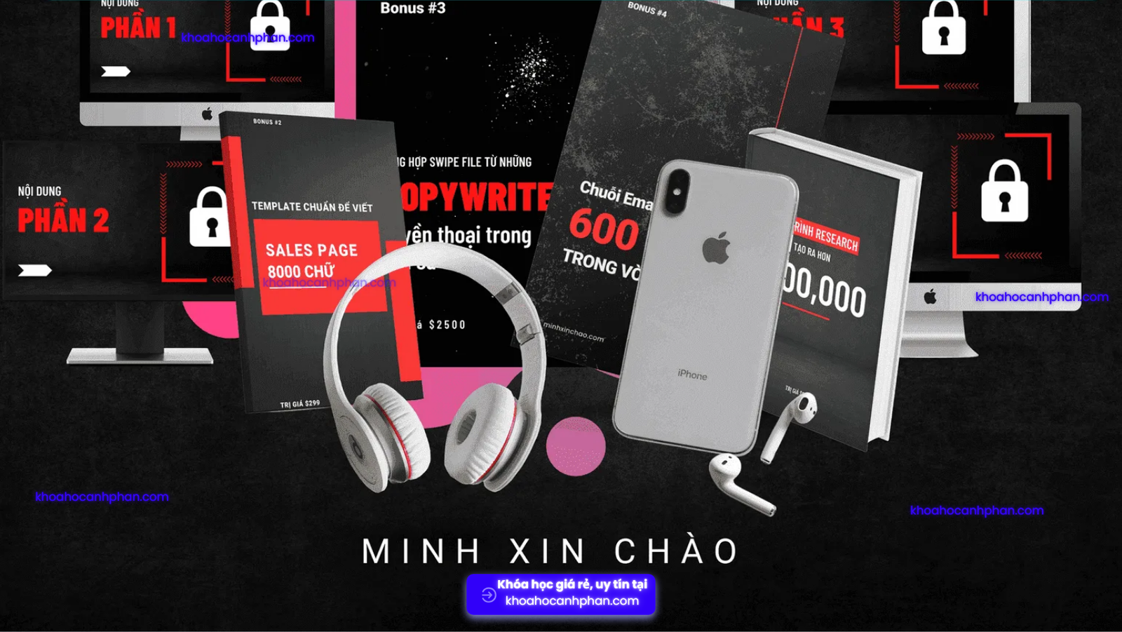 Copywriting $10.000 - Minh xin chào Khóa Học Copywriting Của Minh Xin Chào Giúp Bạn Có Thu Nhập Mơ Ước $10.000/Tháng