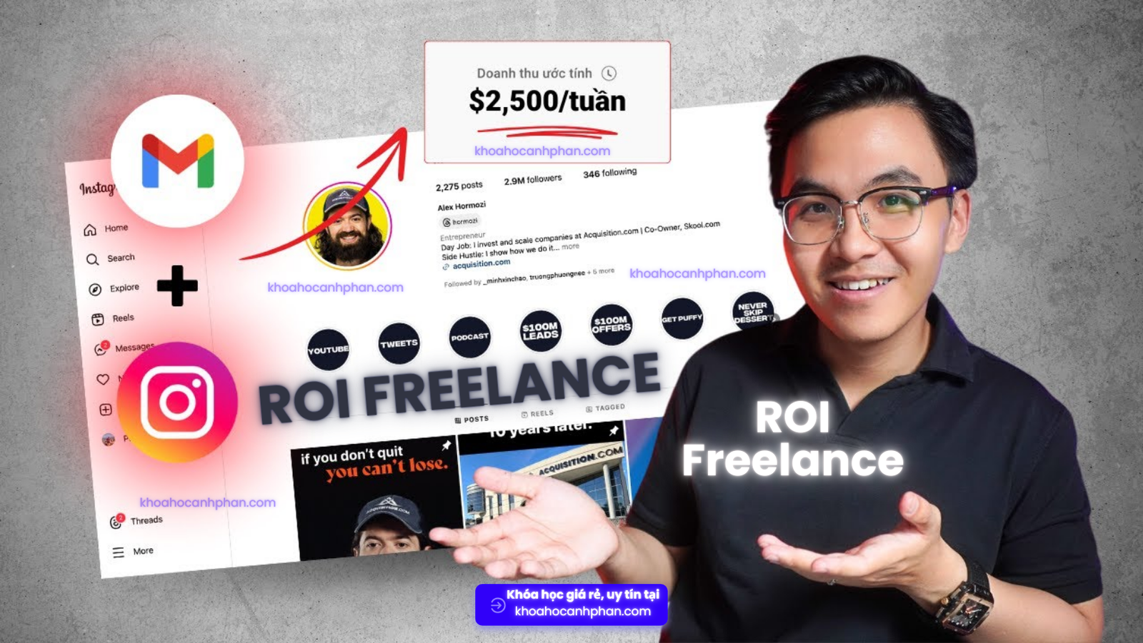 Share Khóa Học ROI Freelance Minh Xin Chào Cách Kiếm Tiền Online HOÀN TOÀN MỚI