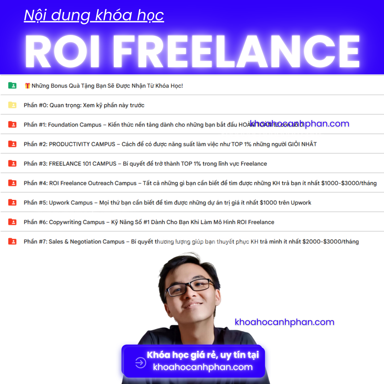 Share Khóa học ROI Freelance Minh xin chào mới nhất