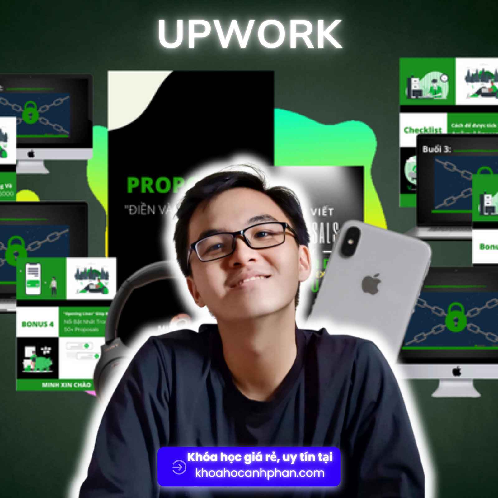 Share Khoá học Upwork Minh xin chào Cách kiếm $1000 đầu tiên trên Upwork sau 2 giờ