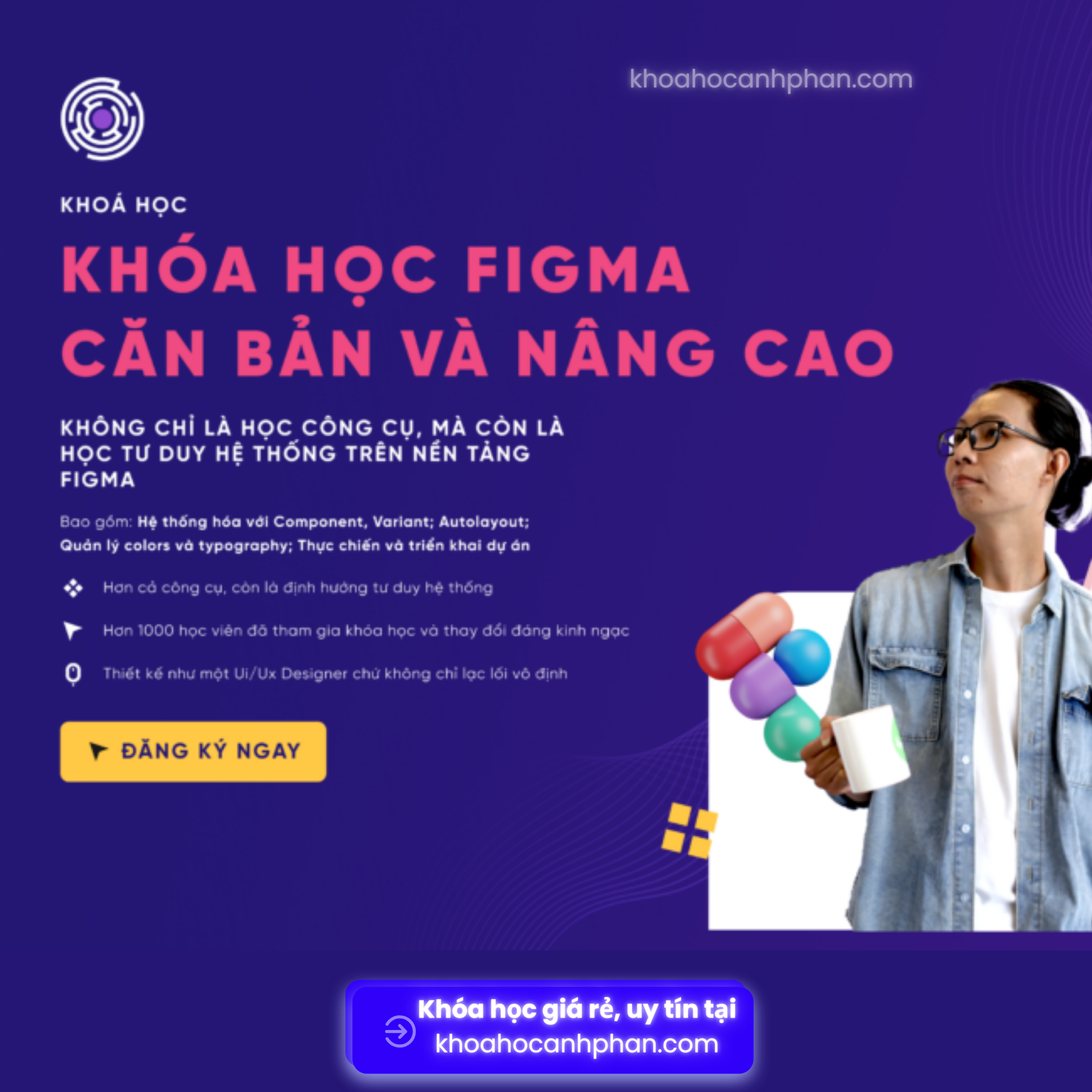 Share khóa học Figma dành cho Designer Developer đi đầu xu hướng của Telos