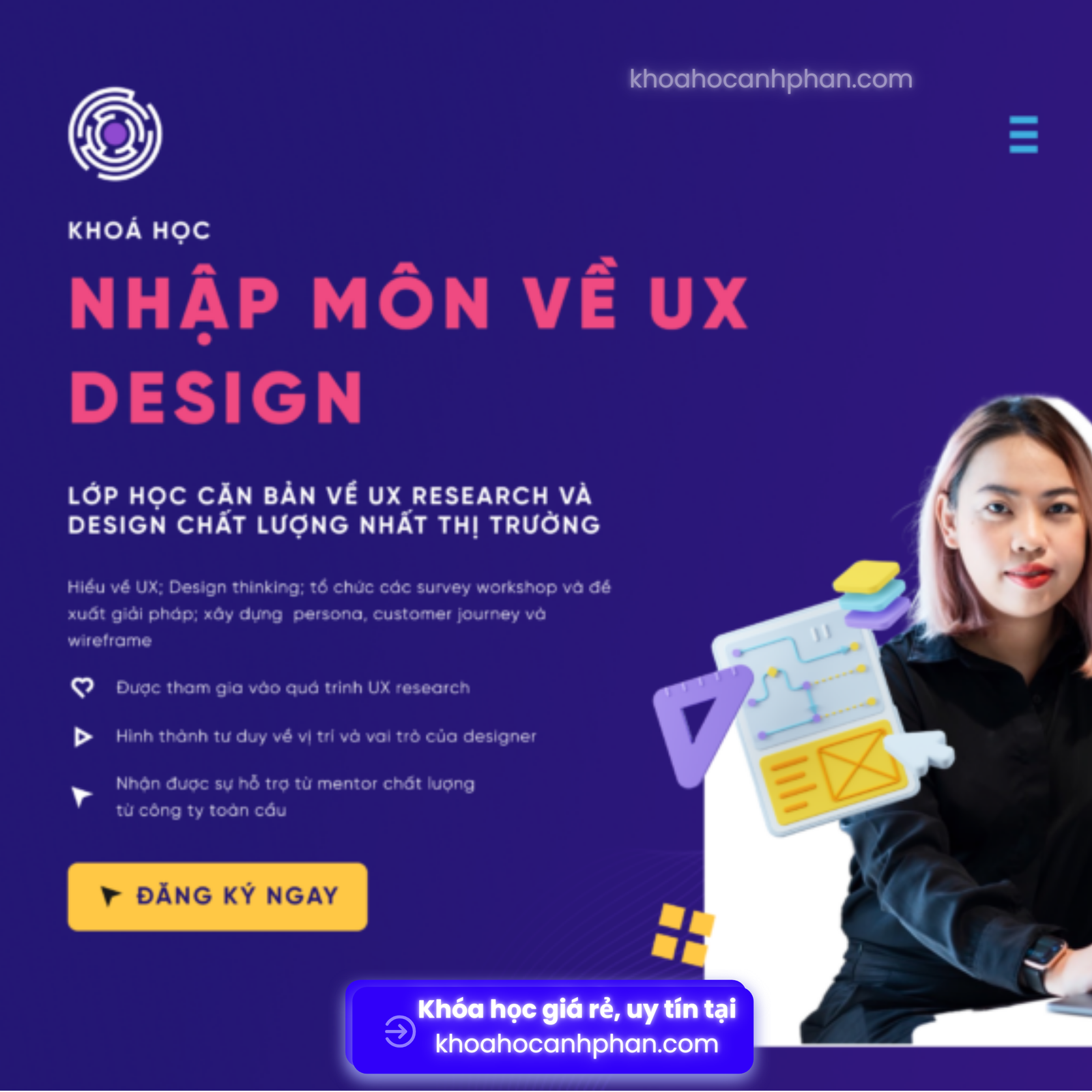 Share khóa học Nhập môn về UX Design 8 Buổi by TELOS