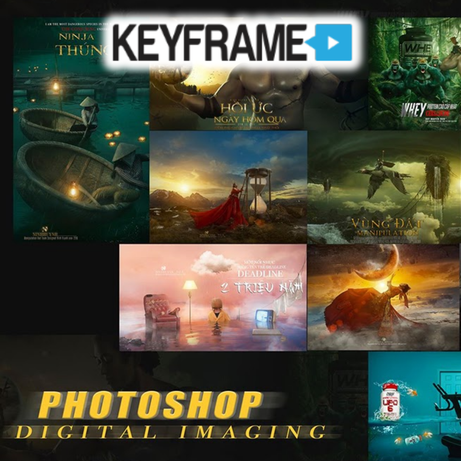 Share khóa học Thiết Kế Quảng Cáo Photoshop Digital Imaging Online Keyframe