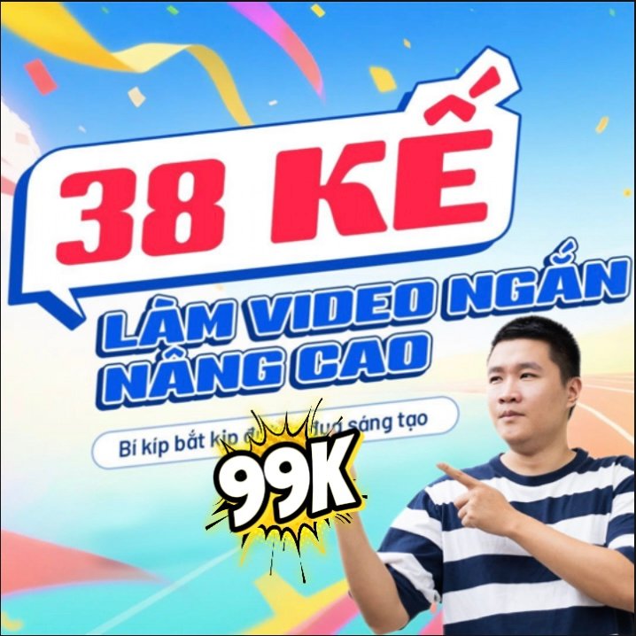 Khoá học 38 Kế Làm Video Ngắn Nâng Cao cùng Duy Muối