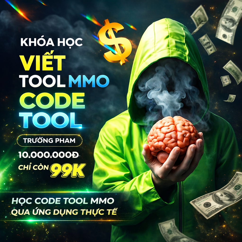 Khóa Học Viết Tool MMO Cùng Trường Phạm DogeTool