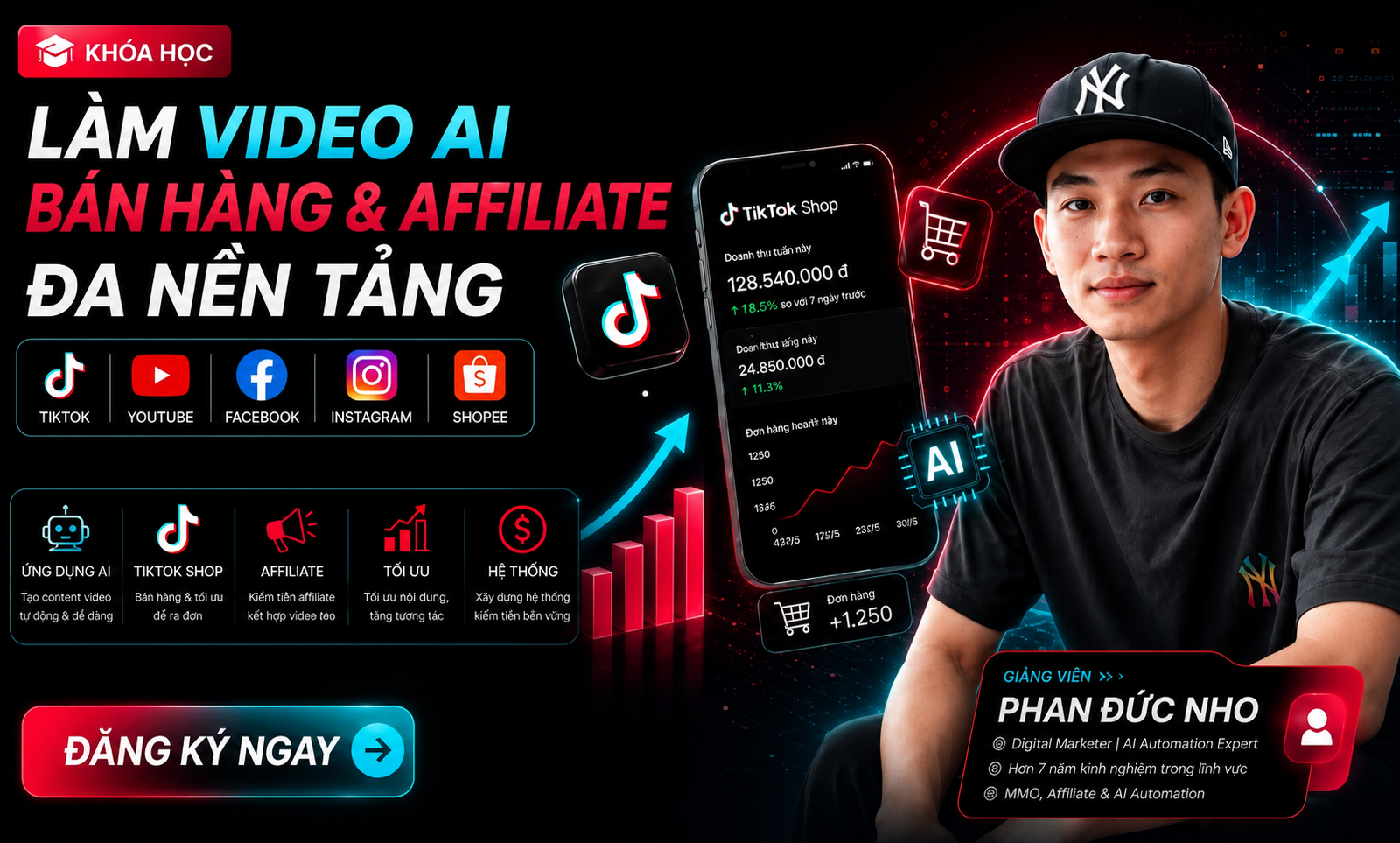 Khóa Học Làm Video AI Bán Hàng & Affiliate Đa Nền Tảng Phan Đức Nho